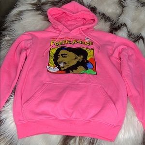 Pink Poetic Justice Hoodie